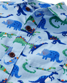 Chemise boutonnée Dino pour garçons - Little Essentials