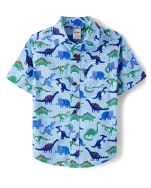 Chemise boutonnée Dino pour garçons - Little Essentials
