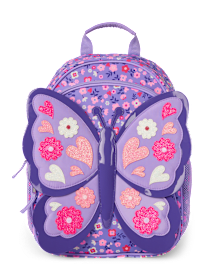 Girls Glitter Butterfly Backpack Uniform MULTI CLR Gymboree CA