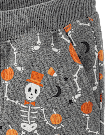 Pantalon de jogging molletonné Skeleton pour garçon - Halloween