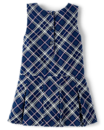 Girls Plaid Pleated Jumper - Classroom Cutie