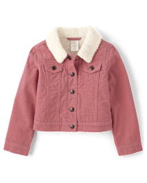 Girls Long Sleeve Sherpa Lined Corduroy Jacket Country Charm FLORA Gymboree CA