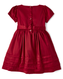 Girls Bow Fit And Flare Dress - All Dressed Up