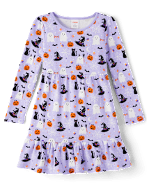 Robe à volants Halloween fille - Halloween