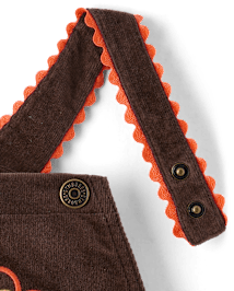 Girls Embroidered Turkey Ruffle Skirtall - Autumn Adventures