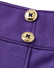 Girls Pleated Button Ponte Skort - Classroom Cutie