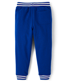 Pantalon de jogging molleton rayé Poignets Garçon - Little Essentials