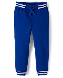 Pantalon de jogging molleton rayé Poignets Garçon - Little Essentials