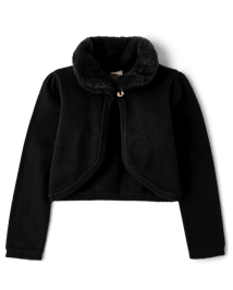 Girls faux fur shrug discount