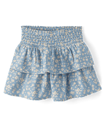 Girls Floral Tiered Skort - Country Charm