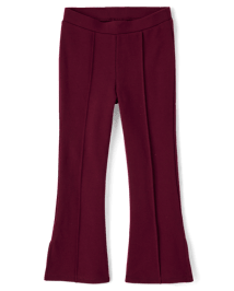 Girls Pintuck Ponte Flare Jeggings - Little Essentials