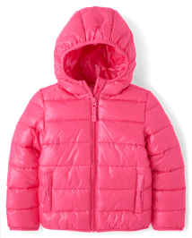 Girls Quilted Puffer Jacket - Little Essentials