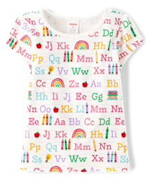 Girls Alphabet Top - Classroom Cutie