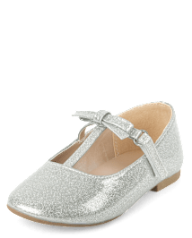 Fille Scintillant Courroie en T Ballerines - All Dressed Up