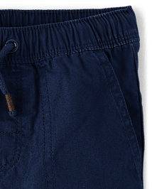 Boys Poplin Pull On Pants - Little Essentials