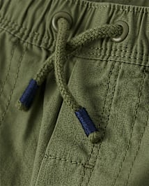 Boys Poplin Pull On Pants - Little Essentials