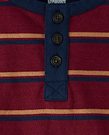 Haut rayé Henley pour garçon - Classroom Cutie