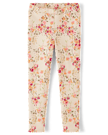 Girls Floral Ponte Jeggings - Country Charm