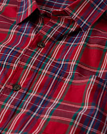 Mens Matching Family Plaid Poplin Button Up Shirt - All Dressed Up