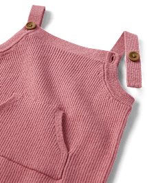 Baby Girls Ribbed Overalls - Homegrown by Gymboree