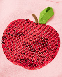 Fille Paillettes Apple Top - Classroom Cutie