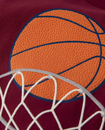 Boys Embroidered Basketball Top - Classroom Cutie