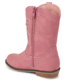 Girls Embroidered Butterfly Cowgirl Boots Country Charm PINK Gymboree CA