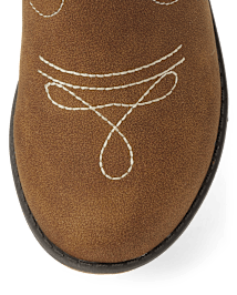 Girls Glitter Heart Cowgirl Boots - Little Essentials