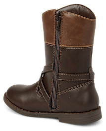 Girls Buckle Tall Boots - Little Essentials