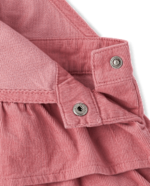 Jupe-culotte en velours côtelé à volants Fille - Country breloque