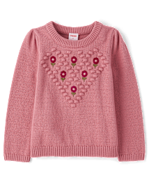 Chandails fleuris brodés Fille - Country breloque