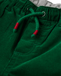 Boys Corduroy Pull On Roll Cuff Pants - All Dressed Up
