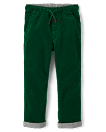 Boys Corduroy Pull On Roll Cuff Pants - All Dressed Up