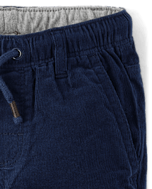 Boys Corduroy Pull On Roll Cuff Pants - Little Essentials