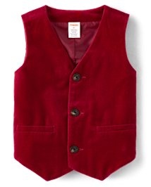 Gilet de costume en velours pour garçon - All Dressed Up
