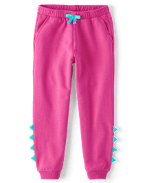 Girls Dino Spike Fleece Jogger Pants - Dino Friends