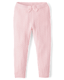 Girls Cable Knit Jogger Pants - Tiny Dancer