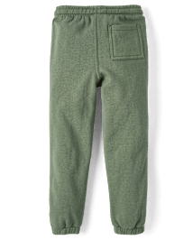 Boys Colorblock Fleece Jogger Pants - Dino Friends