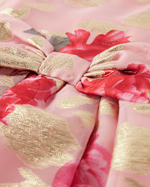 Robe évasée à imprimé floral métallisé pour fille - Tiny Dancer