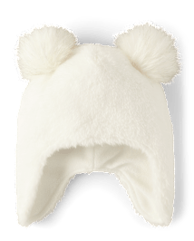 Girls Pom Pom Trapper Hat - Dino Friends