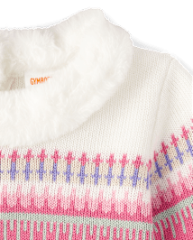 Girls Fairisle Sweater Dress - Little Snowflake