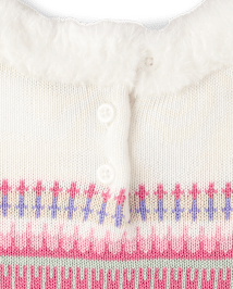 Girls Fairisle Sweater Dress - Little Snowflake