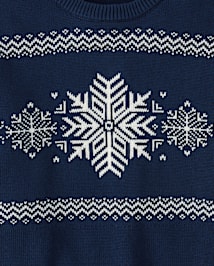 Mens Matching Family Snowflake Sweater - Holiday Express