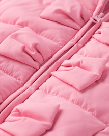 Girls Bow Ruffle Puffer Jacket - Tiny Dancer