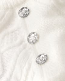 Girls Cable Knit Peplum Sweater - Little Snowflake