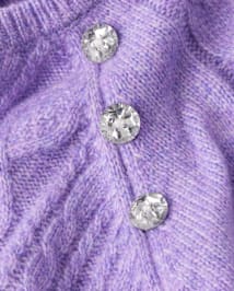 Girls Cable Knit Peplum Sweater - Little Snowflake