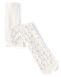 Girls snowflake tights clearance