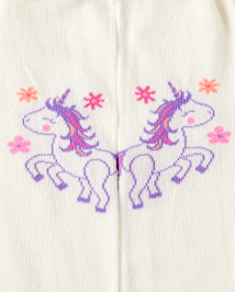 Girls Unicorn Tights 2-Pack - Dino Friends