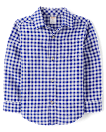 Chemise boutonnée à carreaux pour garçon - Coastal Cutie