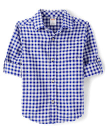 Chemise boutonnée à carreaux pour garçon - Coastal Cutie